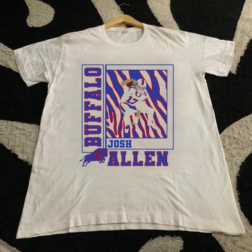 Buffalo The Franchise 17 Buffalo Bills, Football, Josh Allen Shirt Retro Tee